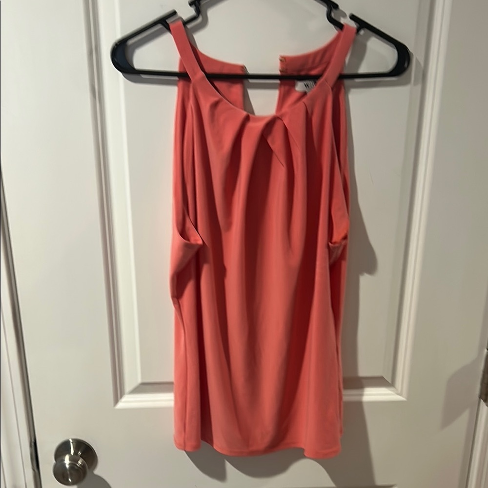 White House Black Market Coral Sleeveless Tank Top
